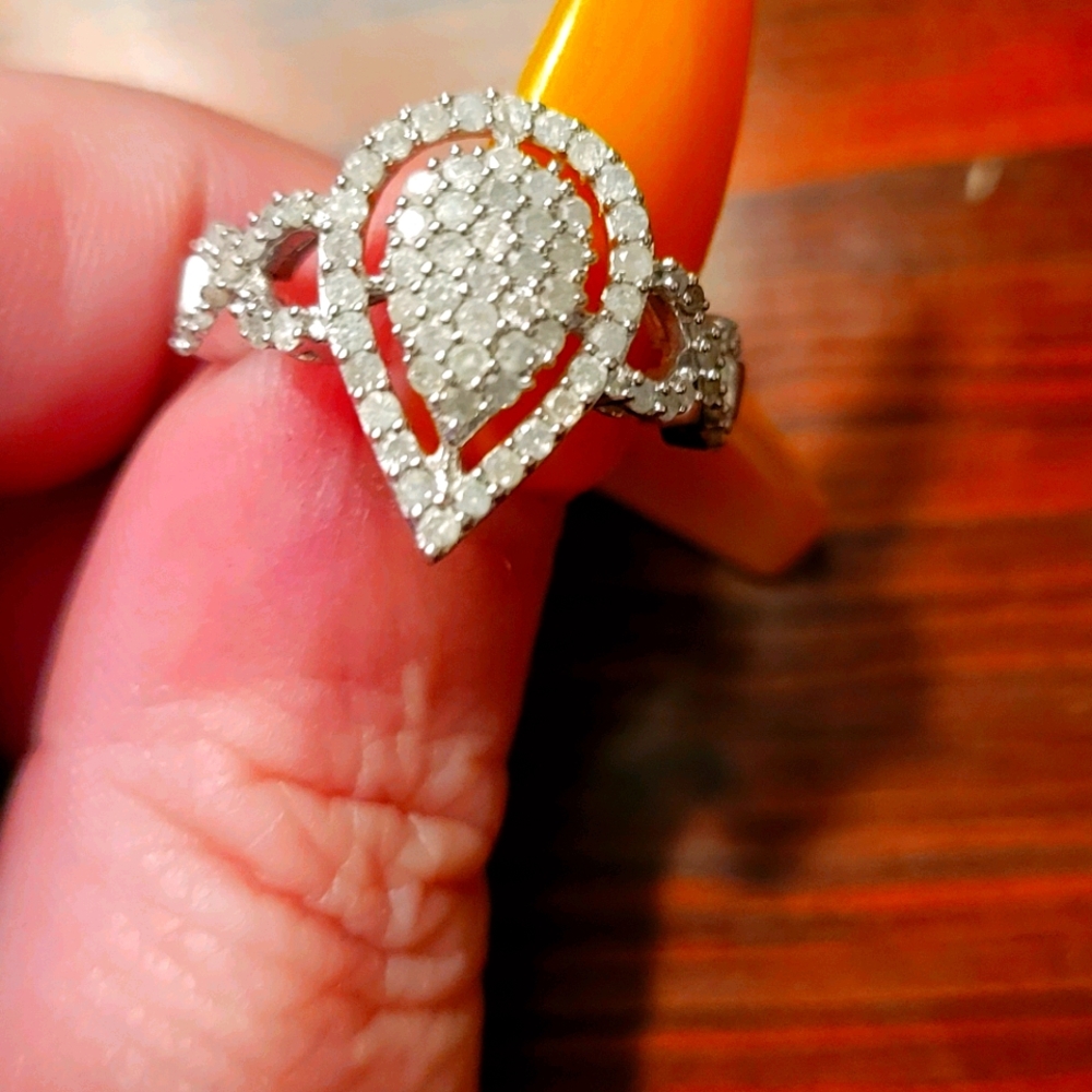 .80 Total Carat Weight Pear Shape Engagement Ring Gem